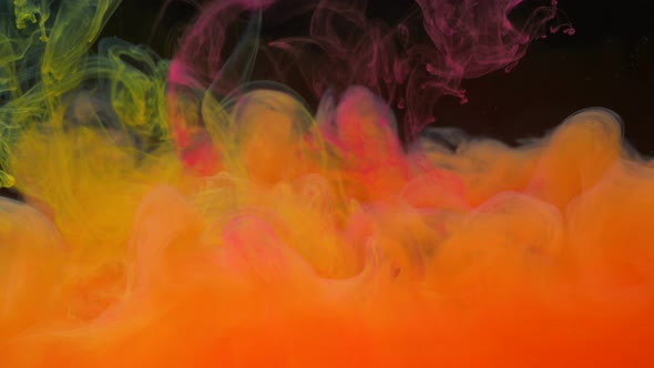 Amazing Peachy Cloud with Bright Yellow and Pink Ink alt