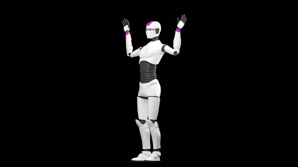 Cyborg Robot Dancing Performance alt