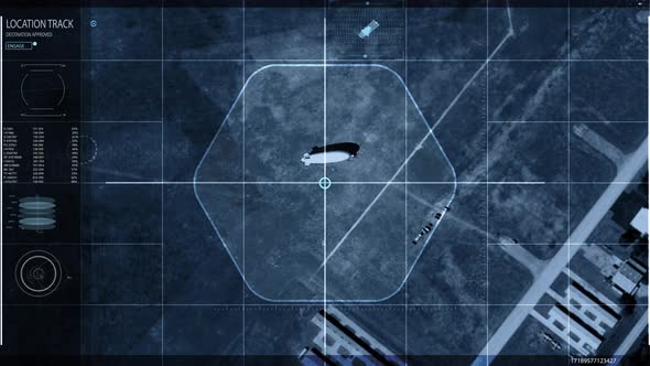 Digital Surveillance Searching System Satellite Network Focusing On Airship. alt