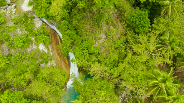 Beautiful Tropical Waterfall Philippines Cebu