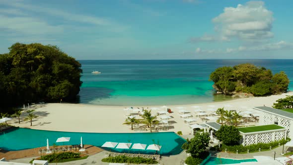 Boracay Island with White Sandy Beach, Philippines