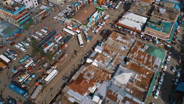 Aerial view of the Arusha City