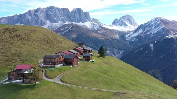 Maiensäss, Alp, Alm im Rätikon (Prättigau, Graubünden, Switzerland).