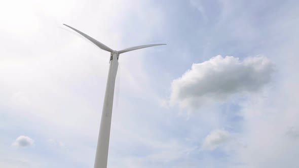 Wind Generator That Generates Electricity Due To the Rotation of the Rotor Blades From the Wind