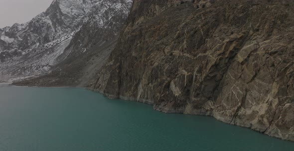 Attabad Lake in Northern Pakistan, formed through a Land Slide in 2010.