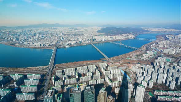 Time lapse of Seoul city in South Korea