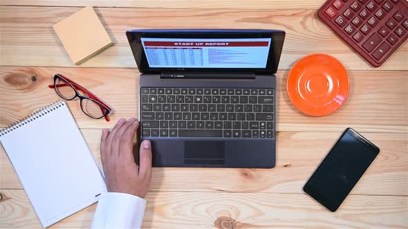 Businessman Working In Office