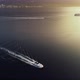 Aerial cinematic view of sailing speedboat, yacht and sailboat - VideoHive Item for Sale