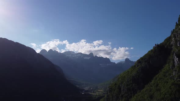 Beautiful Mountains in the Albanian Alps Theth National Park