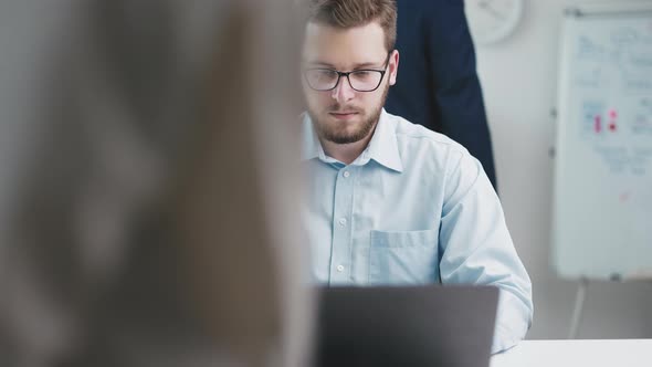 Focused Man in Office