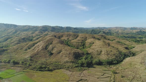 Mountain Landscape with Valley Island of Luzon Philippines