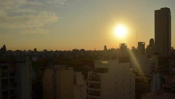 Sunset Buenos Aires City Timelapse