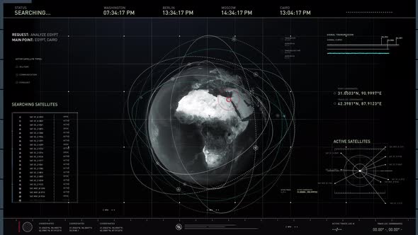 Security services checking the Earth’s satellites to find the target in Egypt alt