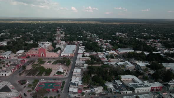 Main plaza of Motul Yucatan