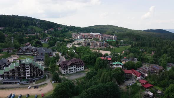Aerial View of Retreat Center in Karpacz Mountains