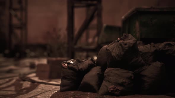 Abandoned Industrial Buildings of Old Factory alt