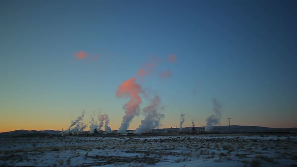 Smoke Landscape in Wyoming