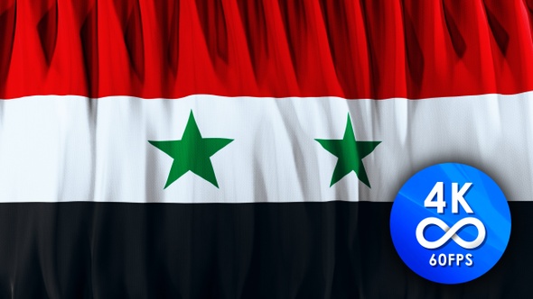 Flag loop SYRIA |4K| 60fps