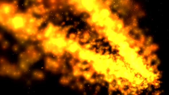 Digital Trails Fire Explosion Background