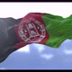 Afghanistan flag waving at wind in slow with blue sky  - VideoHive Item for Sale