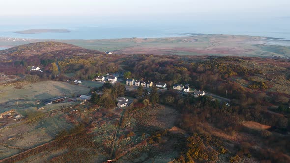 Aerial View of Clooney By Portnoo in County Donegal Ireland