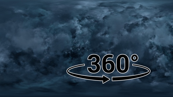 Panoramic Night Clouds in 360 Stereoscopic Virtual Reality alt