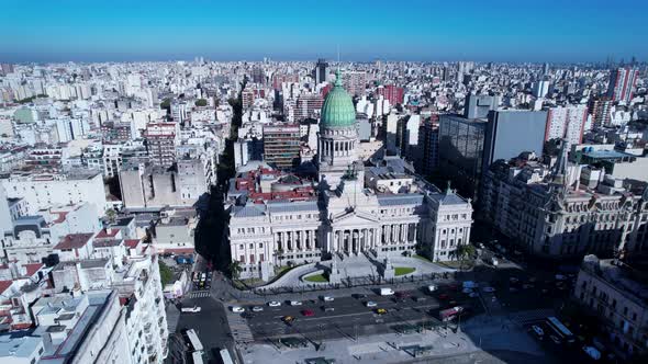 Buenos Aires Argentina. Downtown landscape of tourism landmark city.