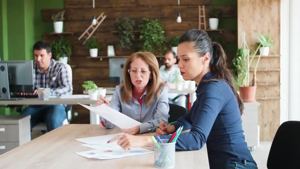 Two Business Woman Having a Discussion About the Future of Their Business