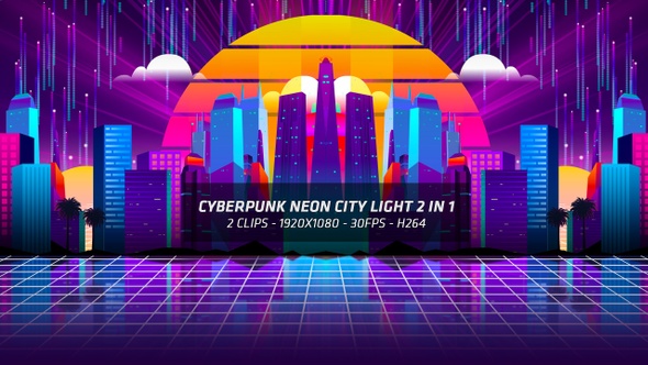 Cyberpunk Neon City Light 2 In 1 alt