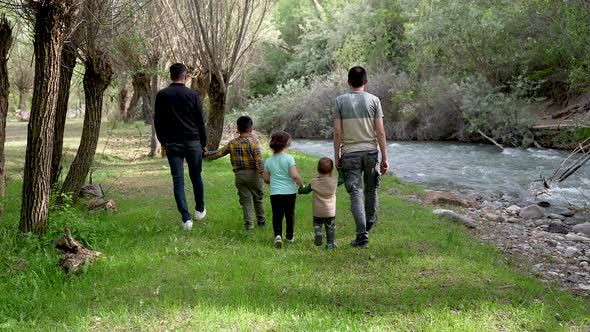 Young Fathers Take Their Children Out