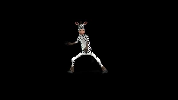 Toon Zebra Crazy Dance