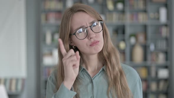 Portrait of Angry Woman Arguing in Office