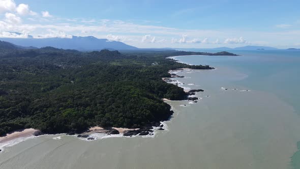 The Beaches at the most southern part of Borneo Island