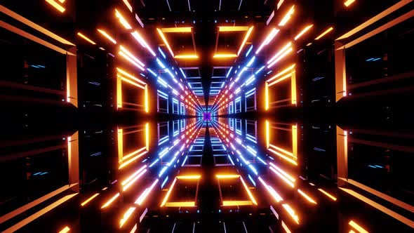 Sci Fi Space Tunnel Vj Loop 4K