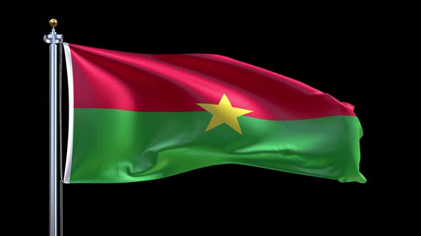 Burkina Faso Waving Flag