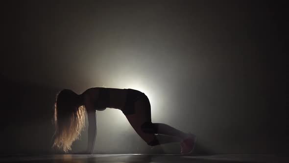 Dance Twerk Performed By Long Haired Woman in Slow Motion