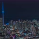 Downtown Toronto Night Time Lapse Of Traffic An Cn Tower 04 - VideoHive Item for Sale