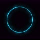 Blue Ring of Lightning Energy on a Black Background - VideoHive Item for Sale