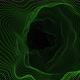 Wavy Tunnel Green Hologram VJ Loop - VideoHive Item for Sale