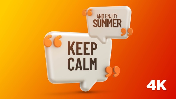 Inspirational Quote: Keep calm and enjoy summer