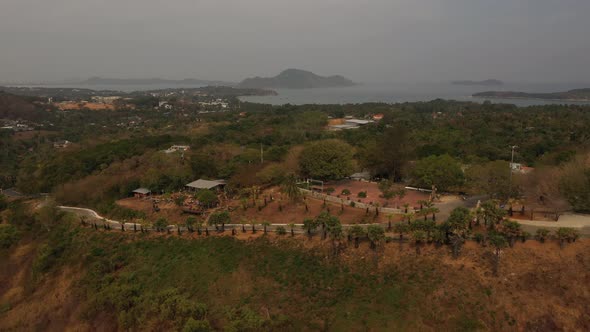 Promthep Cape Quadcopter Flying Over Aquamarine Crystal Andaman Sea