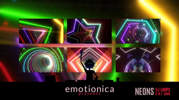 Colorful Disco Tunnel VJ Pack alt