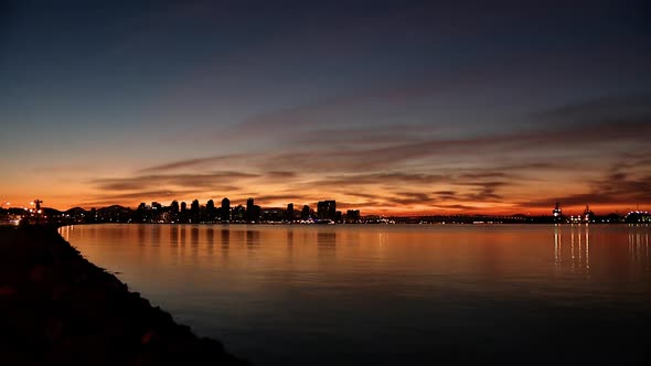 San Diego Night To Sunrise Time Lapse