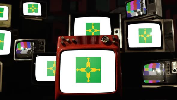 Flag of Brasília on Retro Televisions.