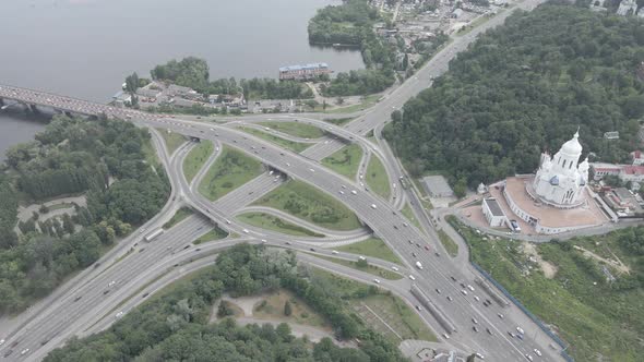 Aerial View of Kyiv By Day. Ukraine