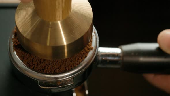 Process of Making Coffee in Espresso Machine