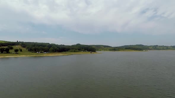 Aerial Lake and Coast