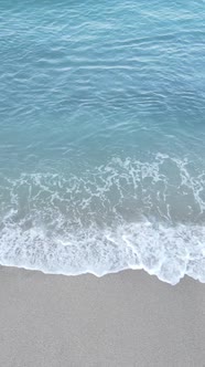 Sea Near the Coast  Closeup Aerial View of the Coastal Seascape