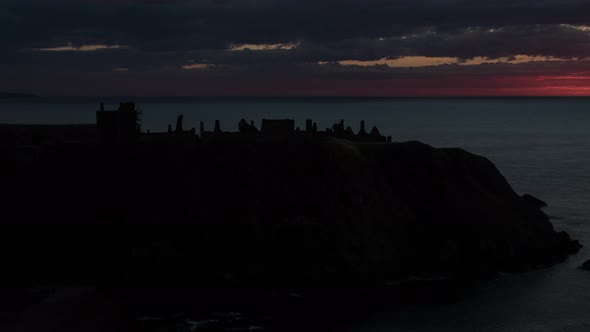 Timelapse of Dunnottar Castle at sunrise