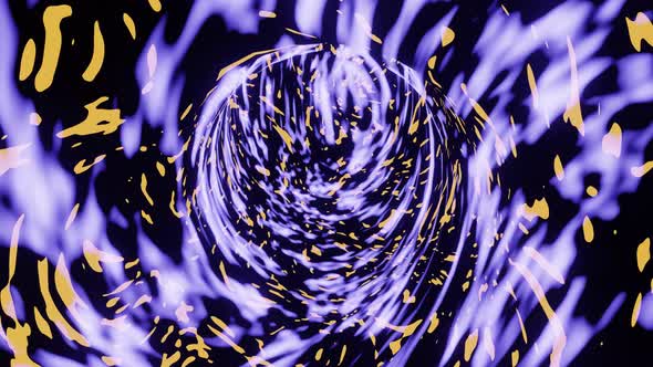 Vj Loop Nebula Black Hole Tunnel Background Tube Movement 4K